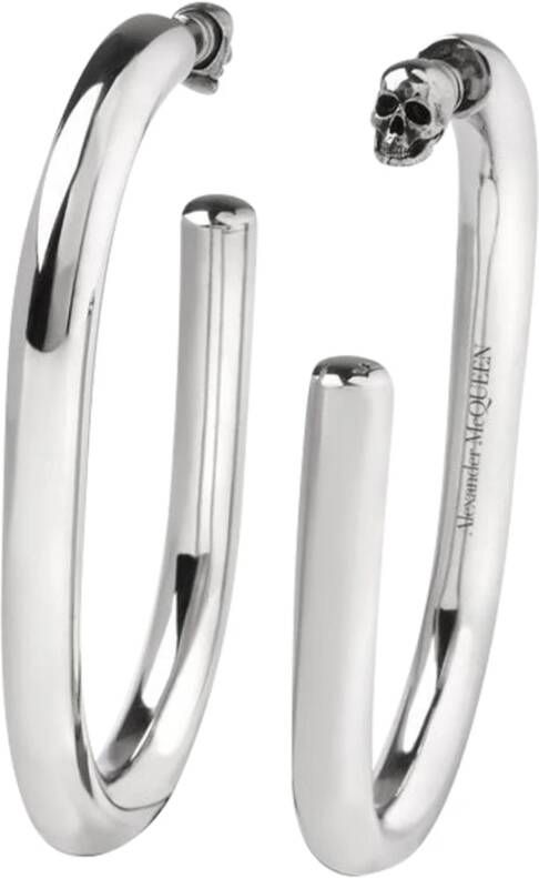 alexander mcqueen Oversized hoepels in BR , Grijs, Dames