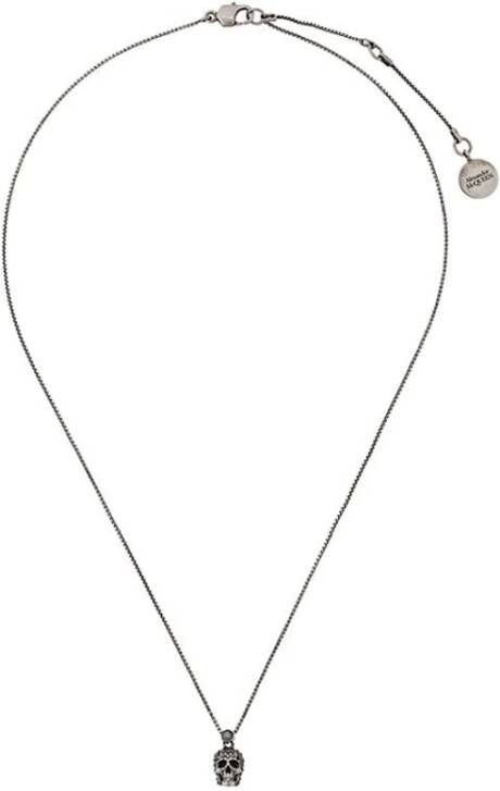 alexander mcqueen Schedelketting , Grijs, Dames