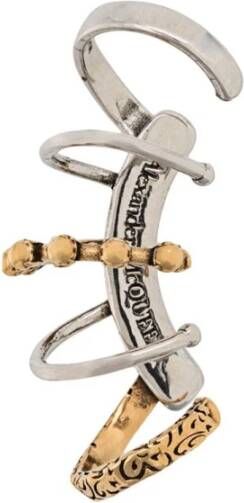 alexander mcqueen Verfraaide oormanchet , Grijs, Dames