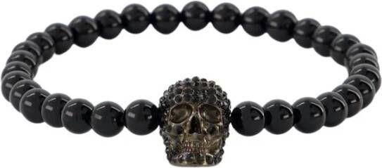 alexander mcqueen Skull Bracelet Grootte You, Presta Color Black, Bestseller 25 , Zwart, Heren