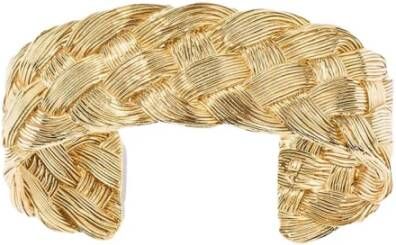 Auré, lie Bidermann Bangle met vlechtdetail in goudkleur