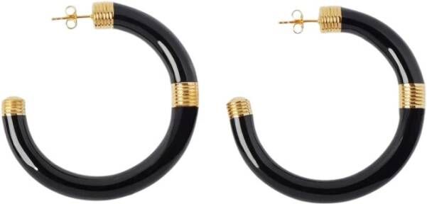 Aurélie Bidermann Katt armbanden in zwarte metaal , Zwart, Dames