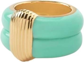 Aurélie Bidermann Katt Ring in Blue Bakelite , Blauw, Dames