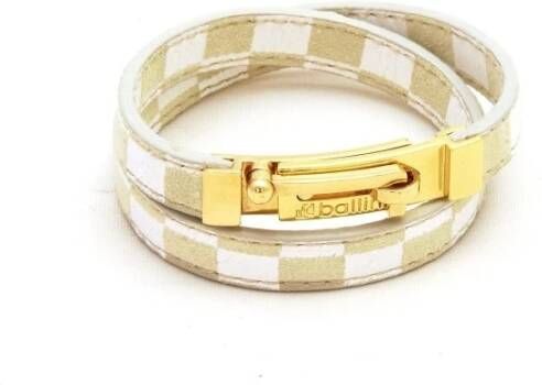 Ballin Amsterdam Leer vrouwen & armband , Beige, Dames