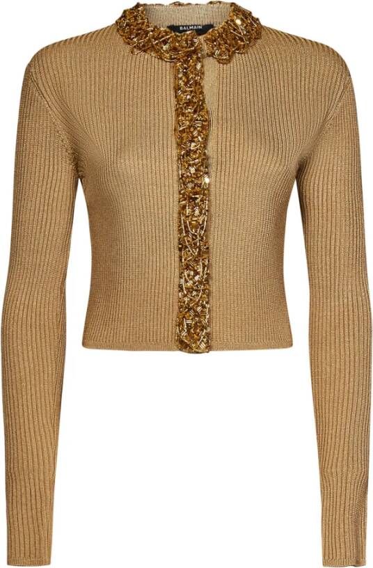 Balmain Sweatshirts , Beige, Dames