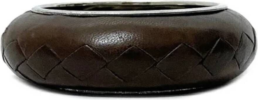 Bottega Veneta Vintage Pre owned Leather bracelets , Bruin, Dames