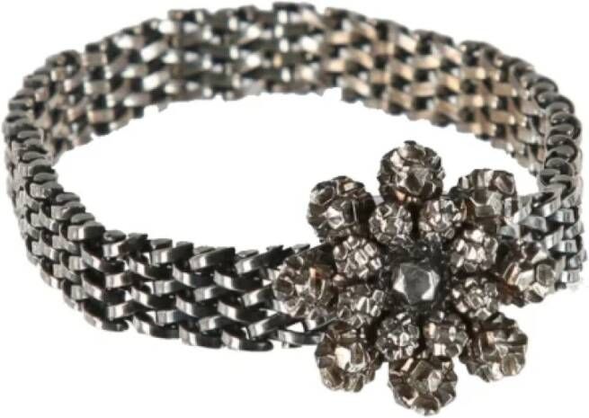 Bottega Veneta Vintage Pre owned Metal bracelets , Grijs, Dames