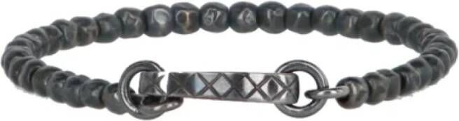 Bottega Veneta Vintage Pre owned Silver bracelets , Grijs, Dames