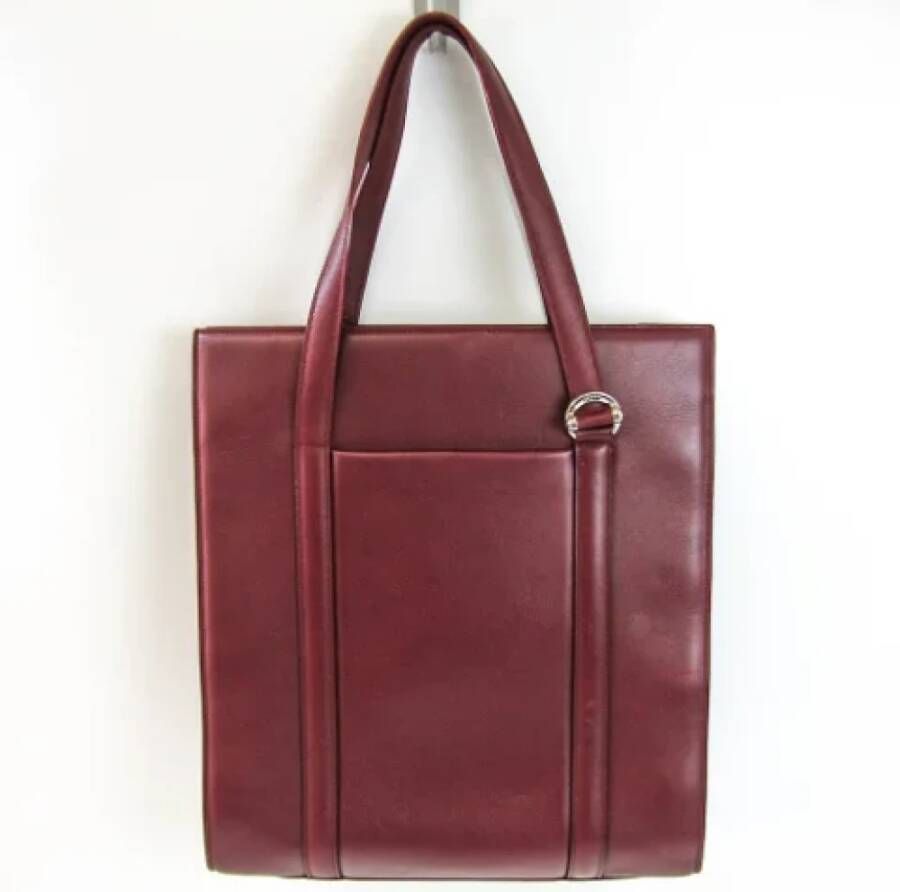 Cartier Vintage Pre owned Leather handbags , Rood, Unisex