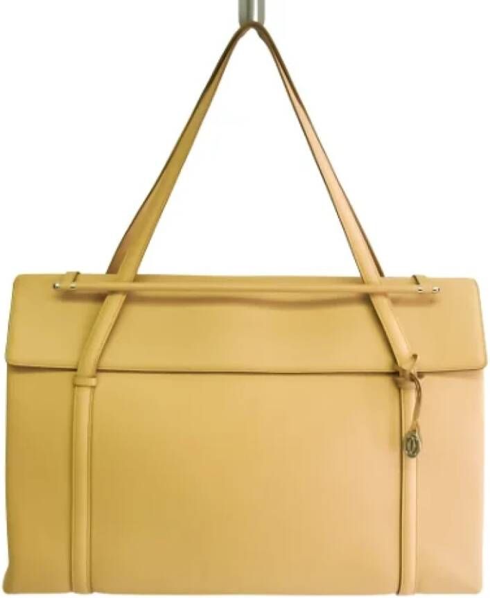 Cartier Vintage Pre owned Leather shoulder bags , Beige, Dames