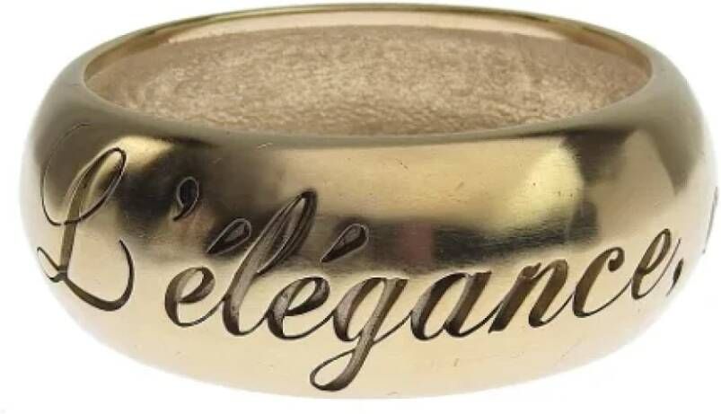 Chanel Vintage Pre owned Metal bracelets , Geel, Dames