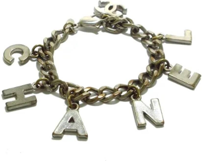 Chanel Vintage Pre owned Metal bracelets , Grijs, Dames