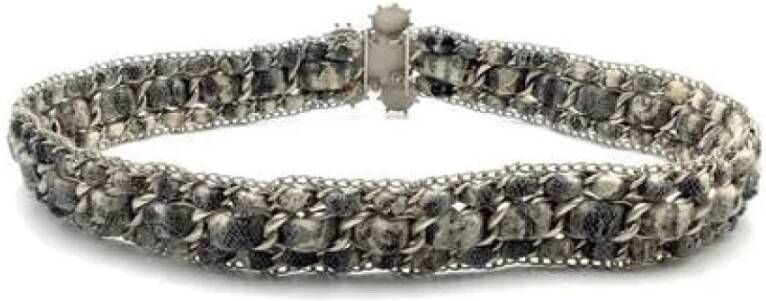 Chanel Vintage Pre owned Wool belts , Grijs, Dames