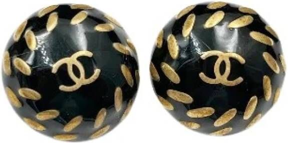 Chanel Vintage Vooraf in handen van het eigendom van metalen Chanel Jwelry , Zwart, Dames