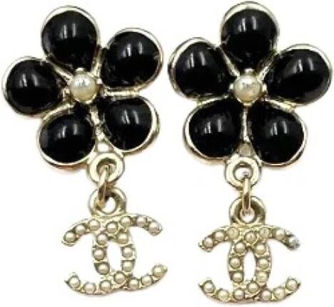 Chanel Vintage Vooraf in handen van het eigendom van metalen Chanel Jwelry , Zwart, Dames