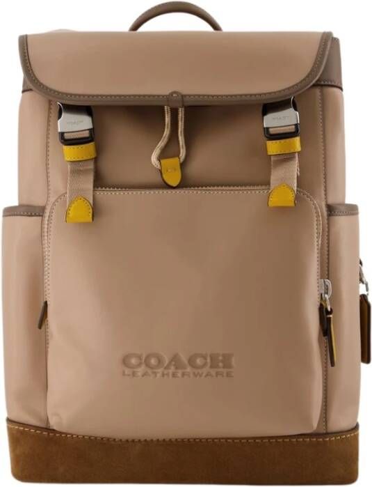 Coach ‘League’ leather backpack , Bruin, Heren