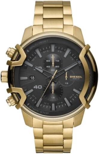 Diesel Griffed Chronograph Watch Dz4522 , Geel, Dames