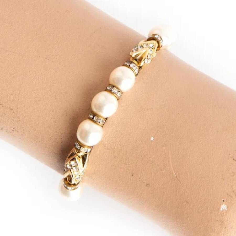 Dior Vintage Pre owned Metal bracelets , Geel, Dames