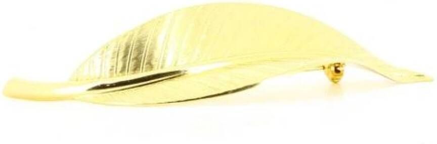 Dior Vintage tweedehands broche , Geel, Dames