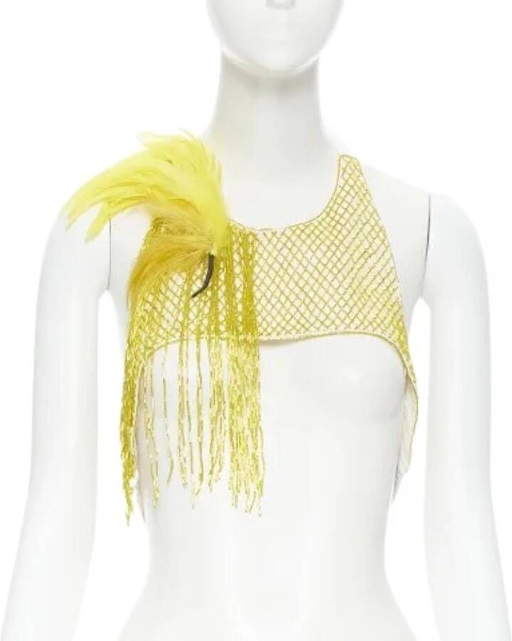Voldoende katoentoppen Dries van Noten Pre owned, Geel, Dames