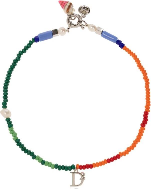 Dsquared2 Necklace with logo , Oranje, Heren
