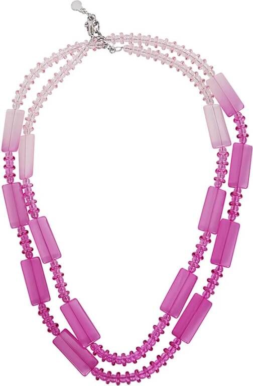 Emporio Armani Geometrical Necklace , Roze, Dames