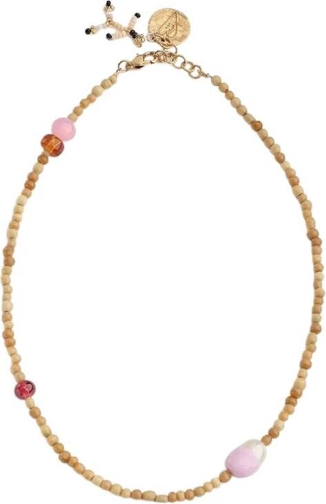 Forte kralen ketting , Roze, Dames