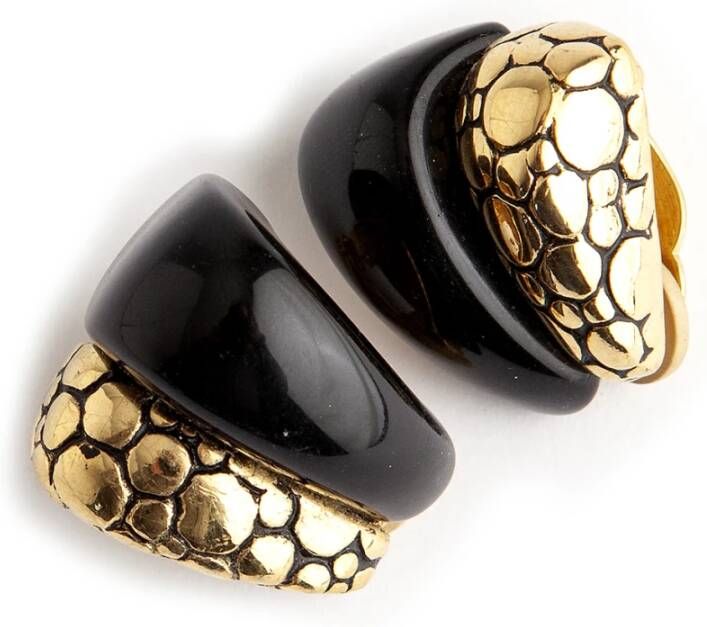 Cirkel oorbellen Givenchy Pre owned, Zwart, Dames