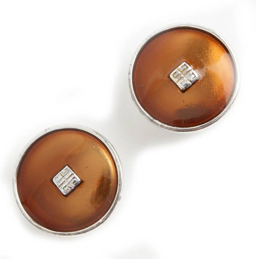 Knip op oorbellen Givenchy Pre owned, Oranje, Dames