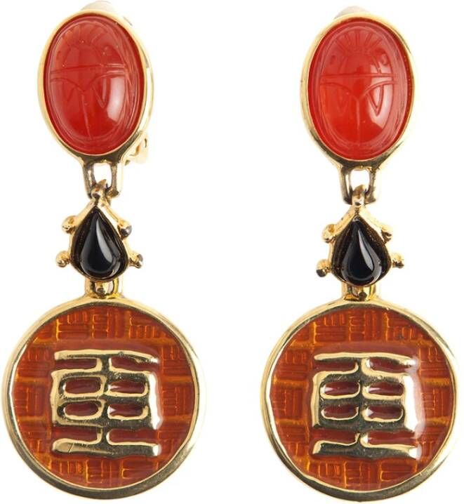 Oosterse oorbellen Givenchy Pre owned, Rood, Dames