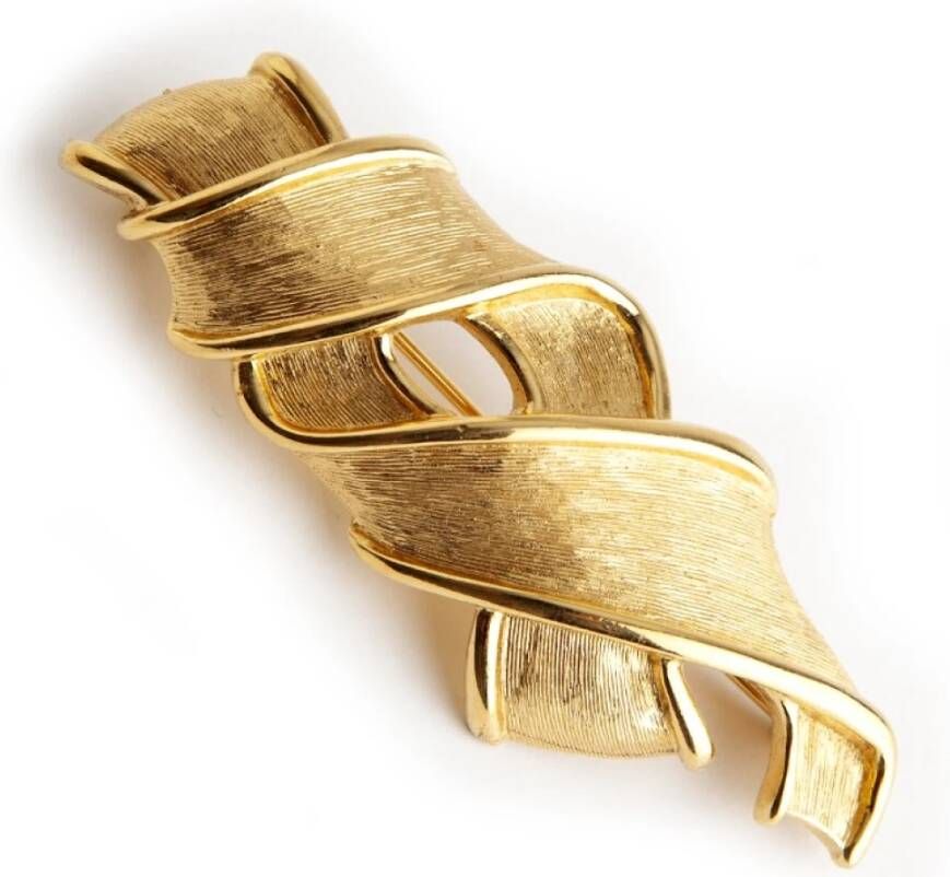 Twined broche Givenchy Pre owned, Oranje, Dames