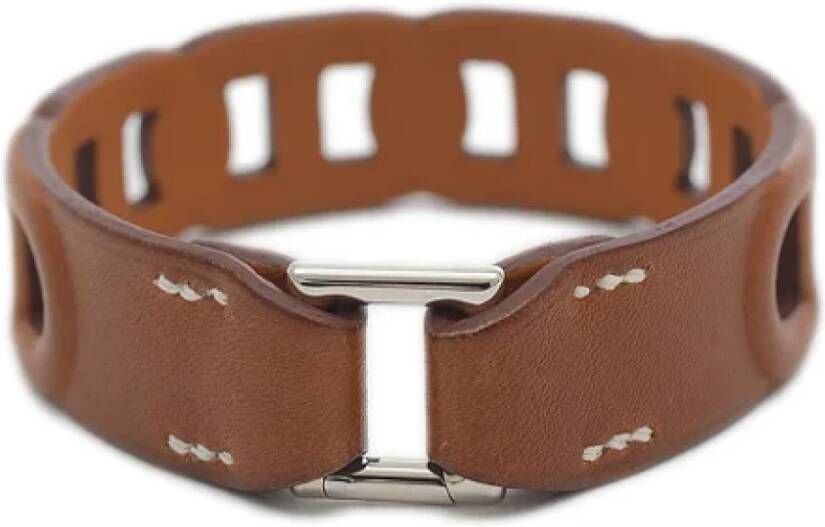 Hermès Vintage Pre owned Bracelets , Bruin, Dames