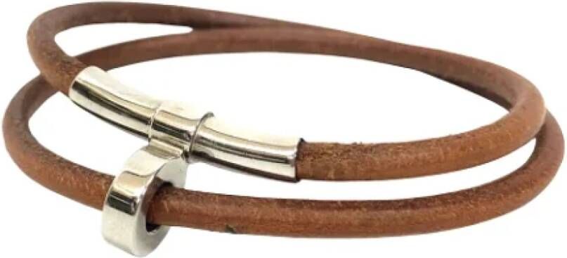 Hermès Vintage Pre owned Bracelets , Bruin, Dames