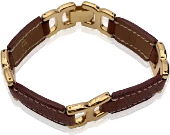 Hermès Vintage Pre owned Leather bracelets , Bruin, Unisex