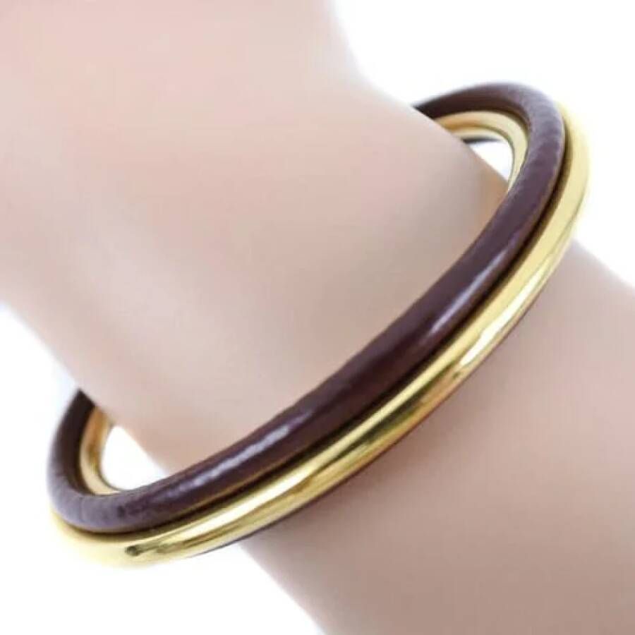 Hermès Vintage Pre owned Metal bracelets , Bruin, Dames