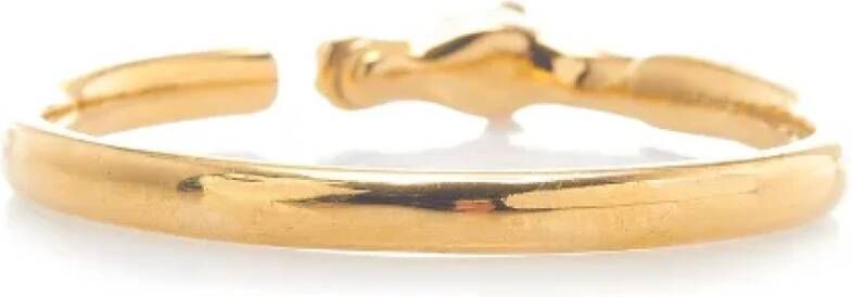 Hermès Vintage Pre owned Metal bracelets , Geel, Dames