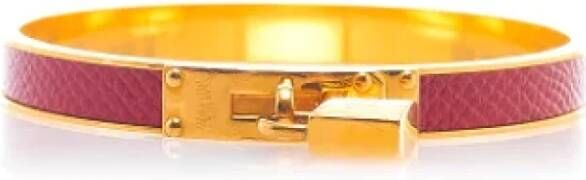 Hermès Vintage Pre owned Metal bracelets , Geel, Dames