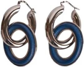 Jil Sander Eclipse oorbellen , Blauw, Dames