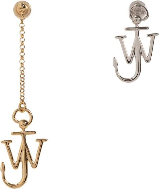 JW Anderson Asymmetrische oorbellen , Grijs, Unisex
