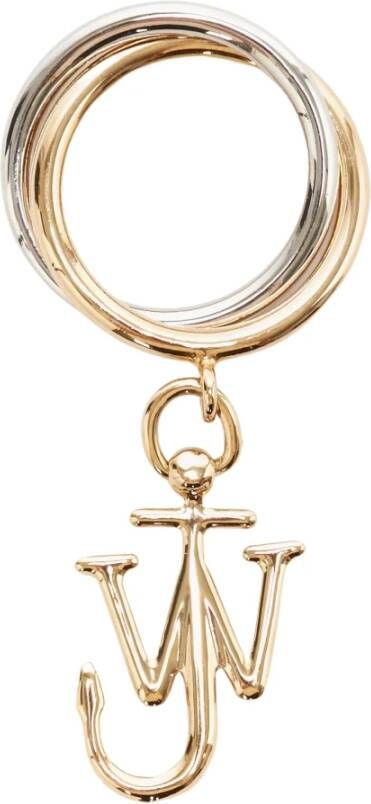 JW Anderson Dubbele ring , Grijs, Unisex