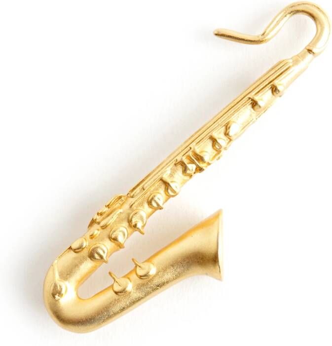 Klarinet broche Kenneth Jay Lane Pre owned, Oranje, Dames