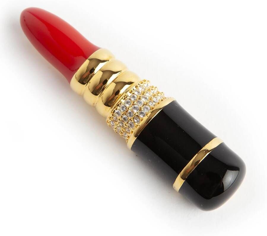 lippenstiftbroche Kenneth Jay Lane Pre owned, Rood, Dames