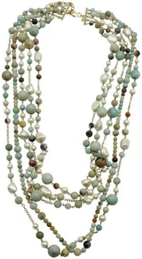 Voldoende metalen kettingen Kenneth Jay Lane Pre owned, Geel, Dames