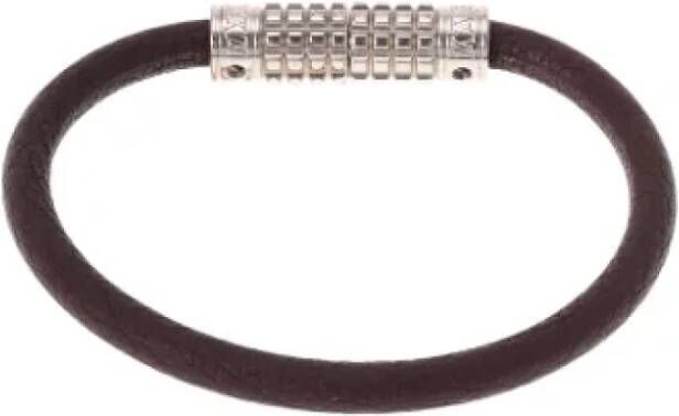 Louis Vuitton Vintage Pre owned Leather bracelets , Bruin, Dames