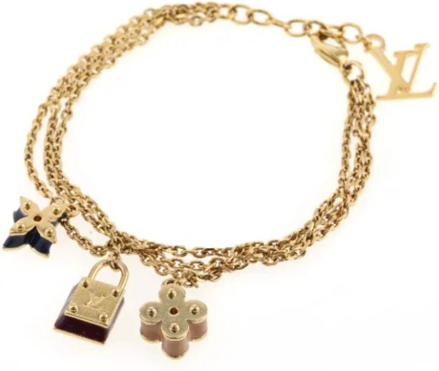 Louis Vuitton Vintage Pre owned Metal bracelets , Geel, Dames