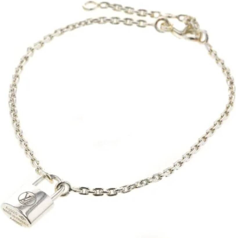 Louis Vuitton Vintage Pre owned Silver bracelets , Grijs, Dames