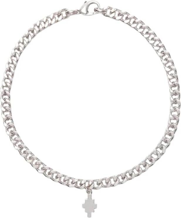 Marcelo Burlon Hanger ketting , Grijs, Heren