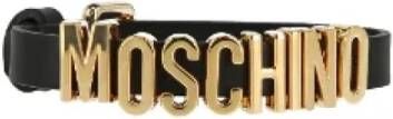 Pre owned Leather bracelets Moschino Pre Owned, Zwart, Dames