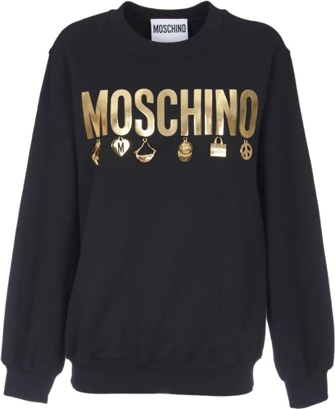 Moschino Hoodies & Sweatvesten Zwart Dames