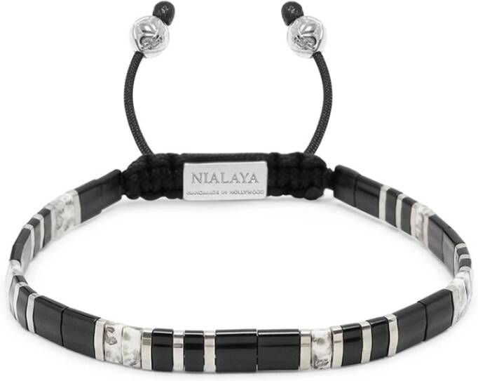 Nialaya Bracelets , Grijs, Heren